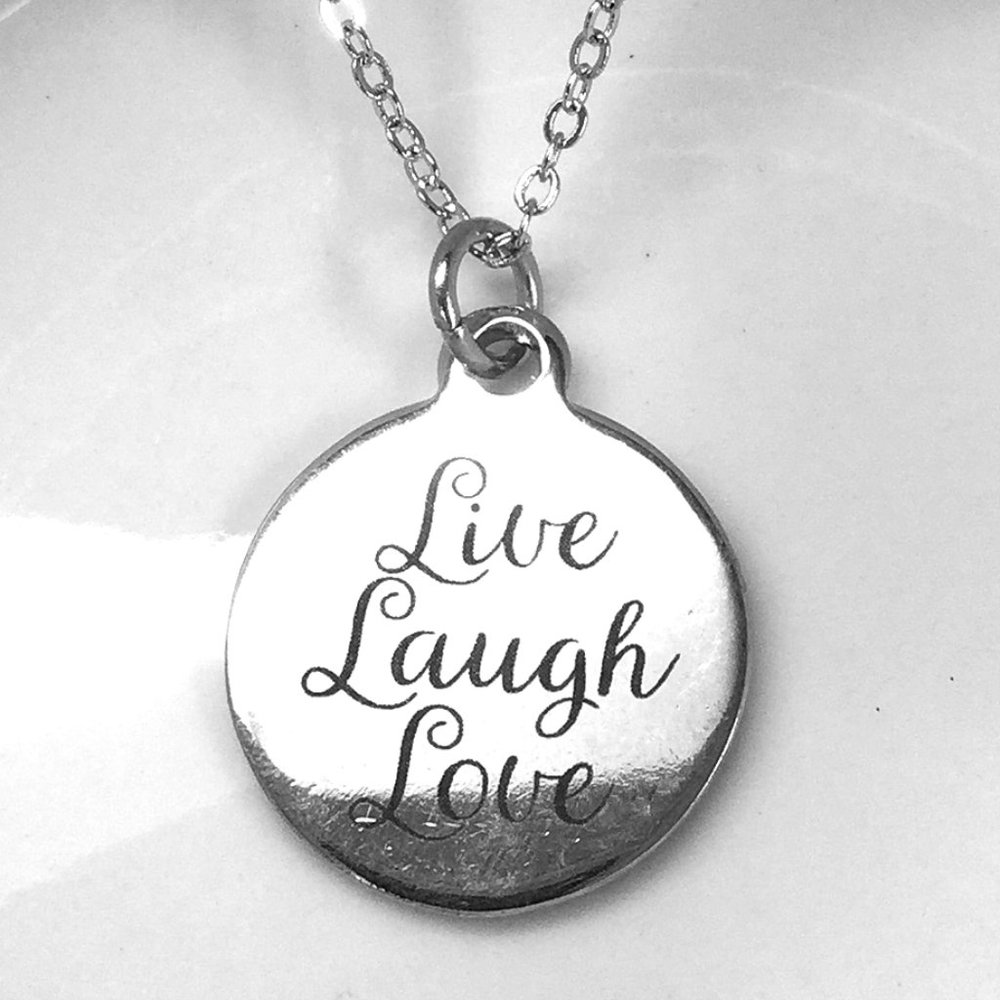 Live Laugh Love Charm Necklace